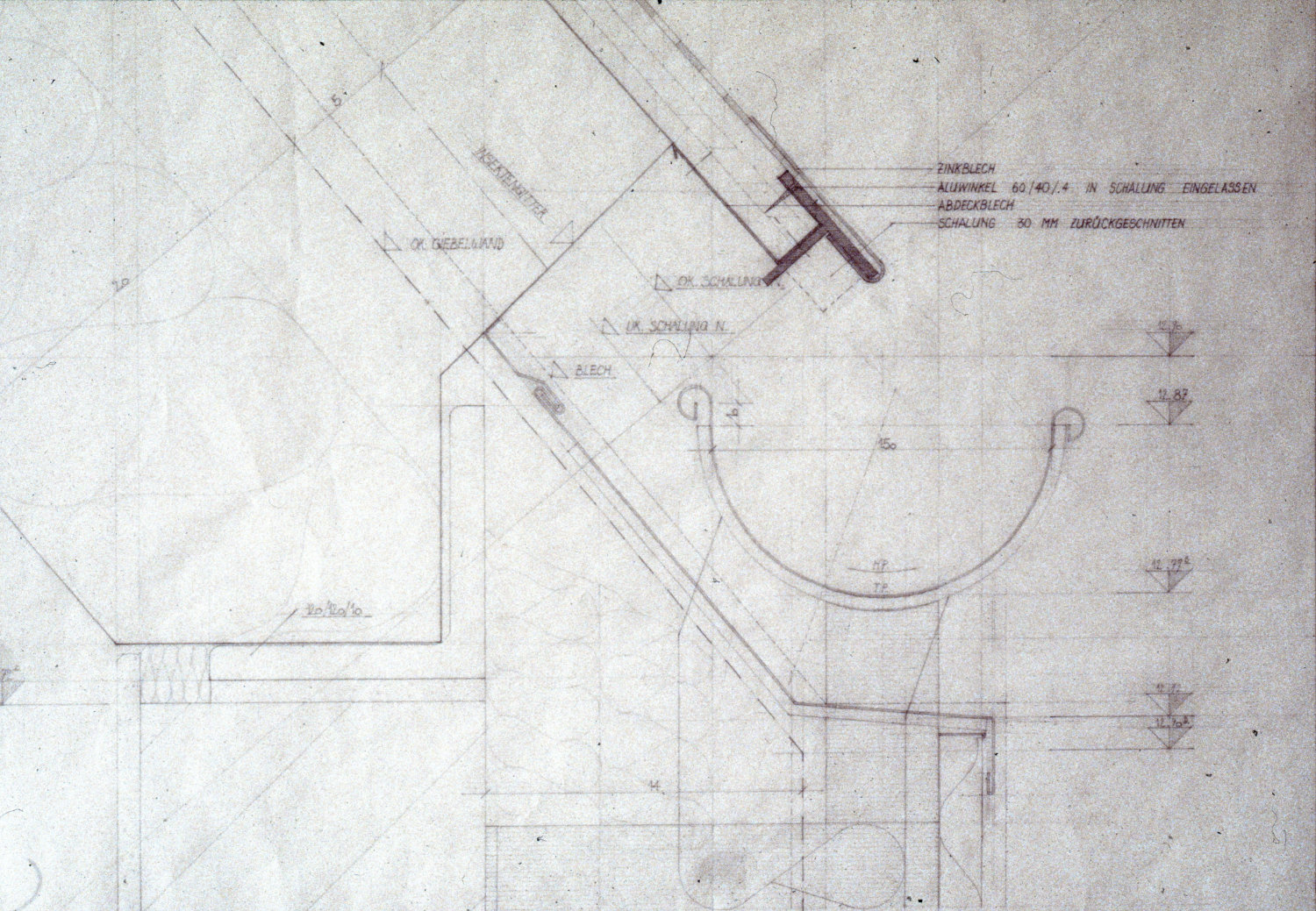Traufdetail Hoffassade